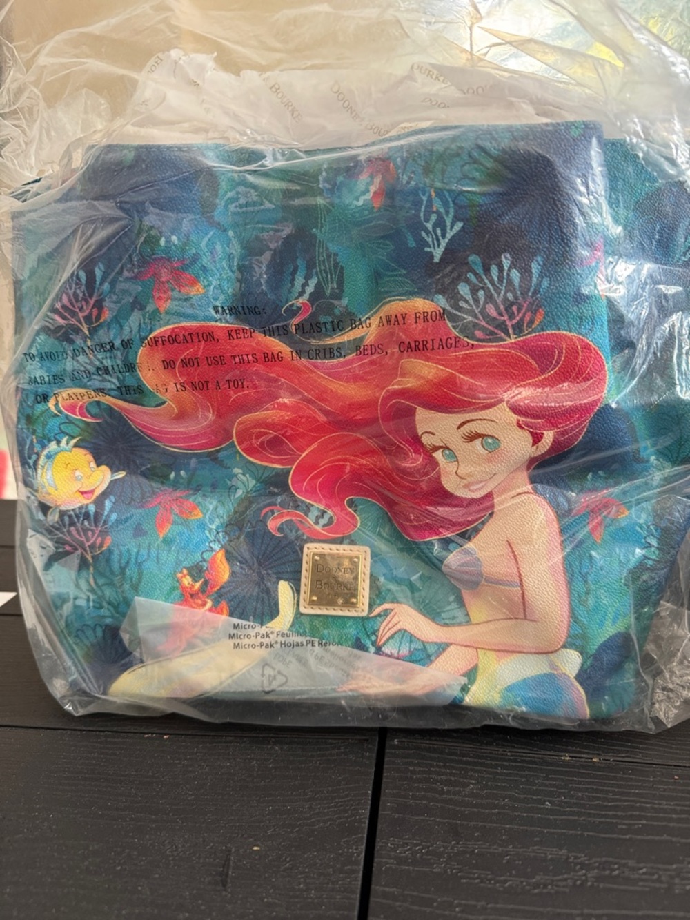 Dooney & Bourke The Little Mermaid Ariel Crossbody Bag - Teal Multi